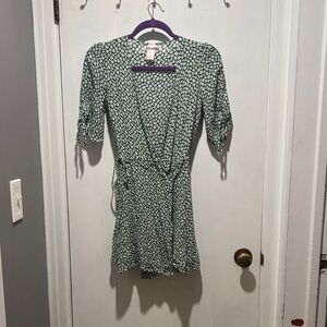 REFORMATION Sammy mini wrap dress